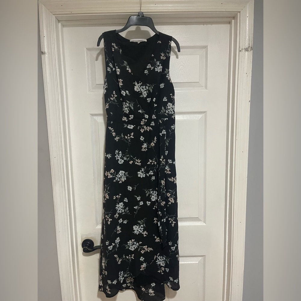Collective Concepts Black Floral Maxi Dress